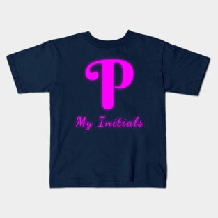 Letter P Letter Art Kids T-Shirt